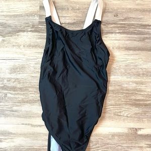 Champion black & white One piece Swim